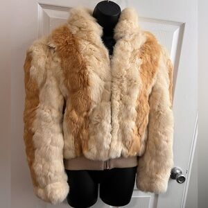 Mob Wife Fur Jacket, Y2K Tan Fur Jacket